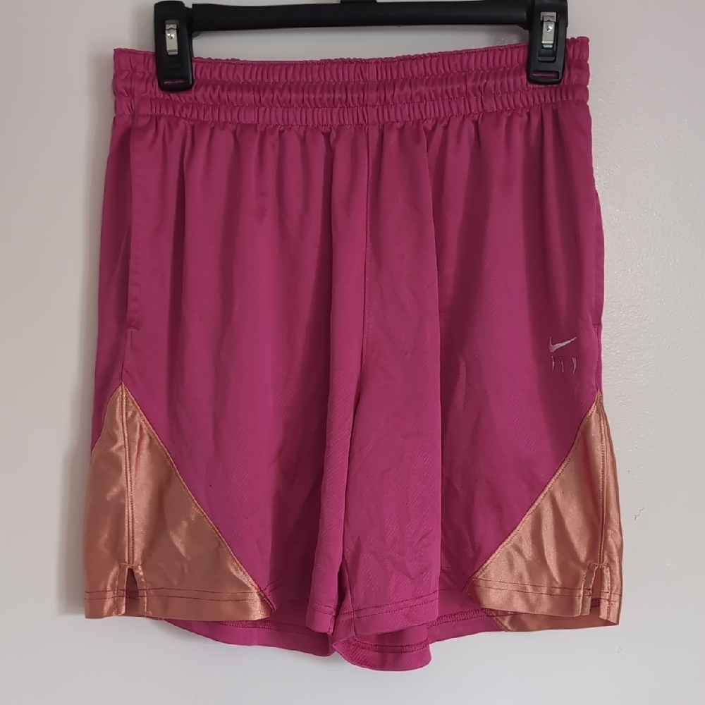Nike Dynamic Pink and Gold Athletic Shorts